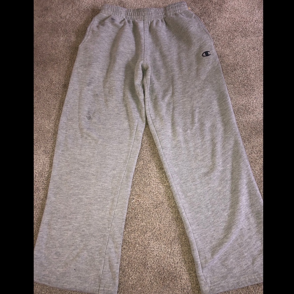 boys size MEDIUM - gray champion sweatpants